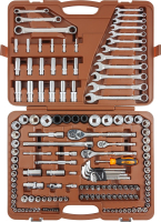 Ombra 911150 Специальный набор инструмента, торцевые головки 1/4", 3/8", 1/2"DR, 4-32 мм и SAE 5/32"--1-1/4", ударные торцевые головки 1/2"DR, 17-23 мм, 150 предметов