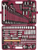 Thorvik UTS0128 Набор инструмента универсальный 1/4", 1/2"DR, 128 предметов