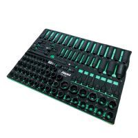 TTF-104 Ложемент ударных торцевых головок и аксессуаров на 3/8", 1/2", 104 предмета.