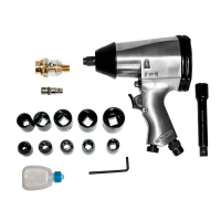 GARAGE GR-IW-315 Пневмогайковёрт 1/2", 315Нм с набором головок