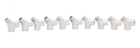 KraftWell KRW-TY14FMF-10 Тройник Y-образный F1/4"-M1/4"-F1/4", 10 шт