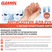 Антисептик для рук (не менее 65%)  флакон 500 мл (диспенсер)