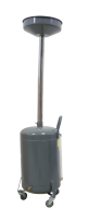 KraftWell KRW1830.80L Установка для слива масла/антифриза с круглой подъемной ванной, мобильная, объем 80 л