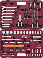 Thorvik UTS0077 Набор инструмента универсальный 1/4", 1/2"DR, 77 предметов