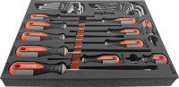 Ombra OMT29STE Набор отверток стержневых ROUND GRIP и торцевых ключей в EVA ложементе 280х375 мм, 29 предметов