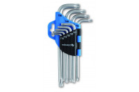 Набор Г-образных ключей TORX, Т10-Т50, CrV, 9 шт.