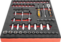 Ombra OMT50STE Набор головок торцевых 1/4" DR 4-14 мм, внешний TORX® Е4-Е8 с аксессуарами в EVA ложементе