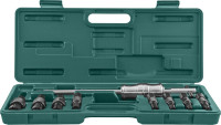 Jonnesway AE310082 Съемник подшипников с цанговыми захватами за внутреннюю обойму и обратным молотком в наборе, диапазон захватов 8-30 мм