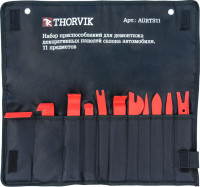 Thorvik AURTS11 Набор приспособлений для демонтажа декоративных панелей салона автомобиля, 11 предметов