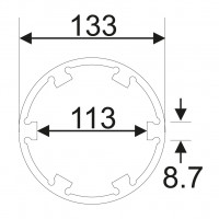 Головка для задней гайки дифференциала, диаметр 133мм (MERCEDES, MAN) JTC /1